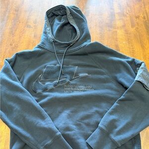 nike block futura logo hoodie RN#56323 Black Small